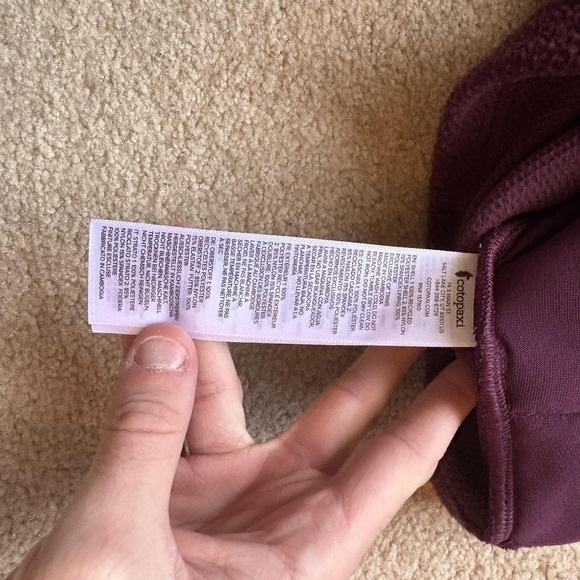 Cotopaxi Teca Fleece Pullover Mens Small Blue Purple Orange Colorblock 1/2 Zip - Picture 8 of 9